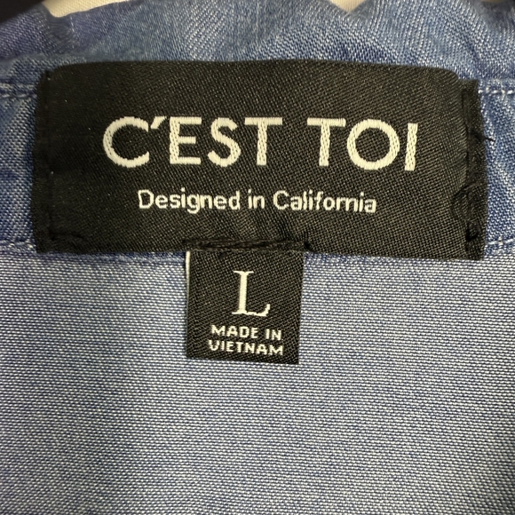 C'EST TOI button down top - Picture 6 of 8